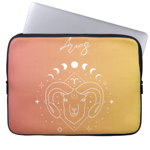 Aries zodiac horoscope star sign laptop sleeve