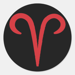ARIES Zodiac March April Astrology Zodiac Party Classic Round Sticker