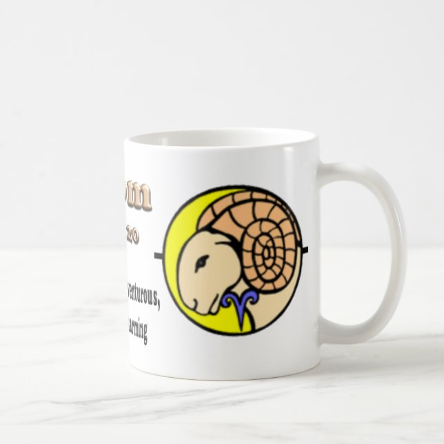 Aries Zodiac Mother's Day Coffee Mug (Right)