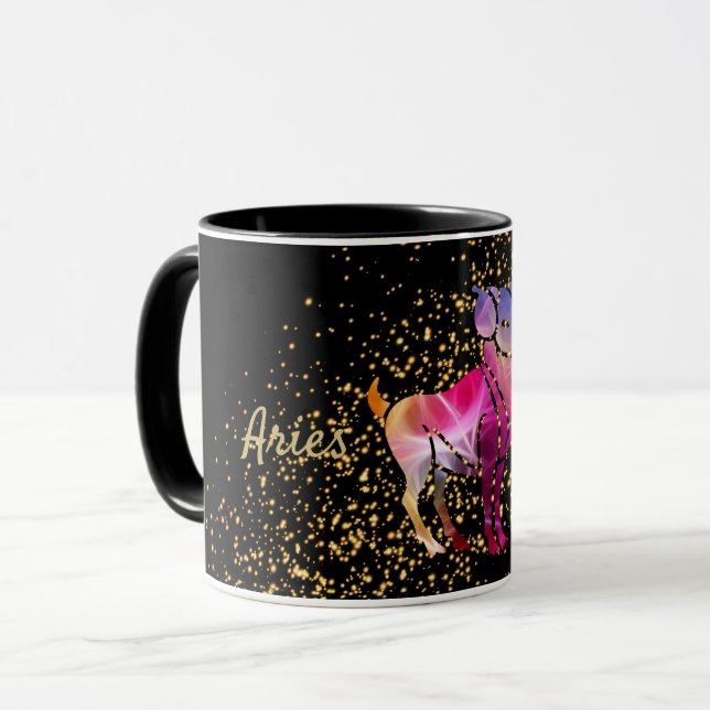 Aries Zodiac Mug (Front Left)