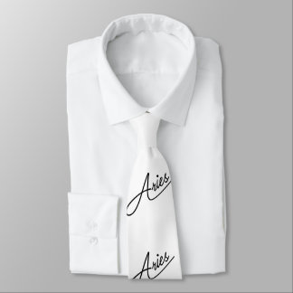 Aries Zodiac Neck Tie