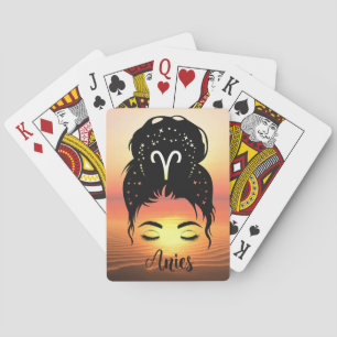 Aries zodiac poker cards