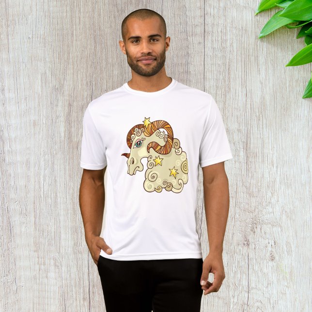 Aries Zodiac Ram Colorful Astrological  T-Shirt (Creator Uploaded)