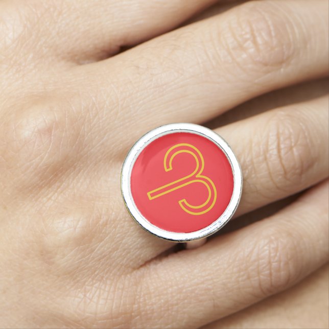 Aries Zodiac Ring  (In Situ)
