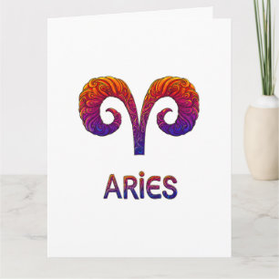 Aries Zodiac Sign / Aries Zodiac Card