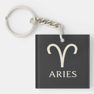 Aries Zodiac Sign - Astrology Symbol Keychain