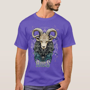 Aries Zodiac Sign Birthday Horoscope T-Shirt