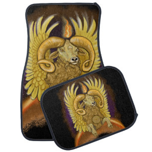 Aries Zodiac Sign Car Floor Mat