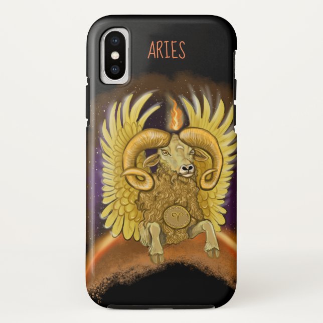 Aries Zodiac Sign Case-Mate iPhone Case (Back)