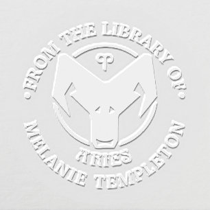 Aries Zodiac Sign “From the library of” Name Embosser