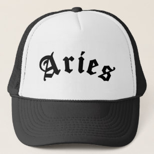 Aries Zodiac Sign Horoscope Birthday Gift Idea Trucker Hat