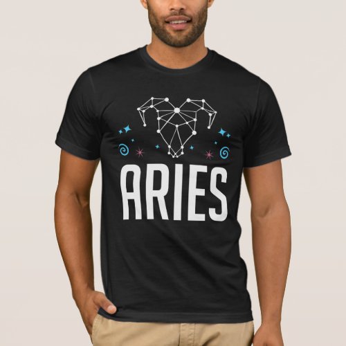 Aries Zodiac Sign Horoscope Constellation T_Shirt