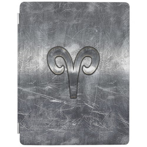 Aries Zodiac Sign in Grunge Distressed Style iPad Smart Cover