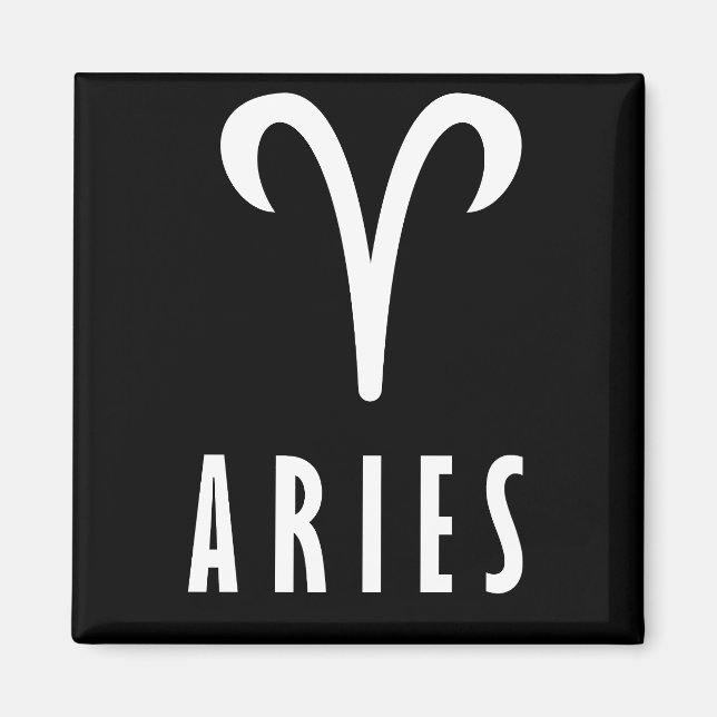 Aries zodiac sign magnet (Front)