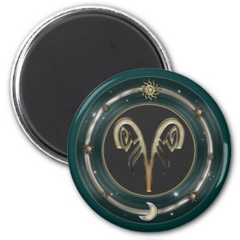 Aries Zodiac Sign Magnets by EarthMagickGifts at Zazzle