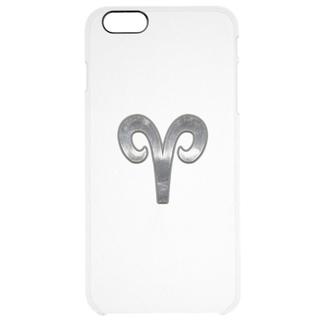 Aries Zodiac Sign on Green Digital Camo Uncommon iPhone Case (Back)