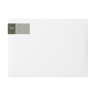 Aries Zodiac Sign on Woodland Green Digital Camo Wrap Around Label