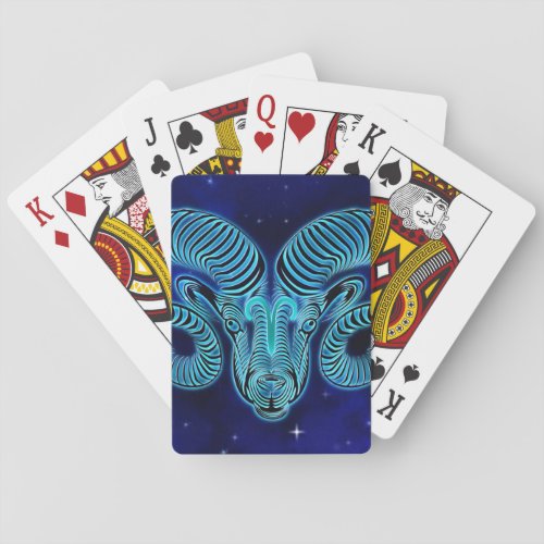 ARIES Zodiac sign playing cards