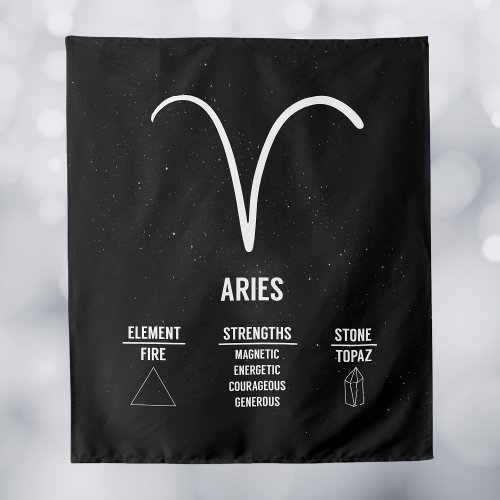 Aries Zodiac Sign Room Decor Wall Hanging Tapestry