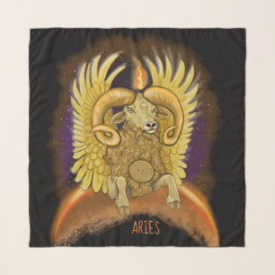 Aries Zodiac Sign Scarf