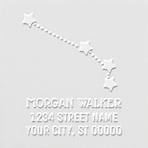 Aries Zodiac Sign Star Constellation Name Address Embosser