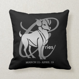 Aries - Zodiac Sign Throw Pillow