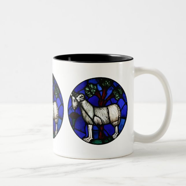 Aries Zodiac Stained Glass Notre-Dame de Paris Mug (Right)