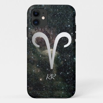 Aries Zodiac Star Sign On Universe Iphone 11 Case by zodiac_shop at Zazzle