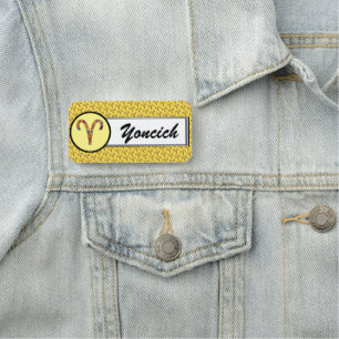 Aries Zodiac Symbol Element by Kenneth Yoncich Name Tag