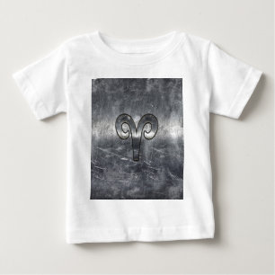 Aries Zodiac Symbol Industrial Style Baby T-Shirt