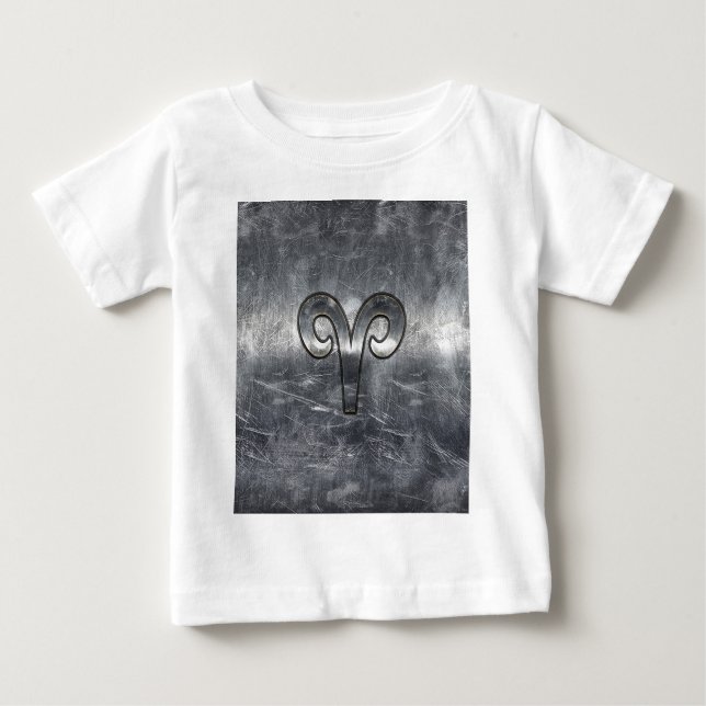 Aries Zodiac Symbol Industrial Style Baby T-Shirt (Front)