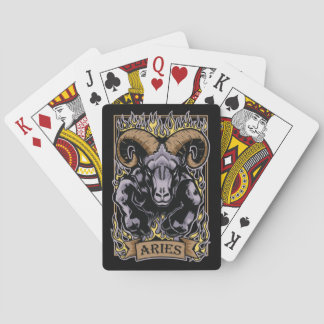 Aries Zodiac The Ram Sun Sign Poker Cards