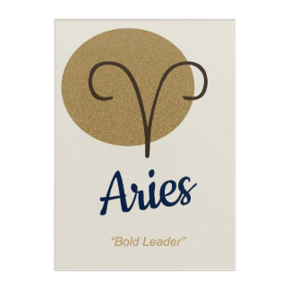 Aries Zodiac Wall Art- Acrylic Print