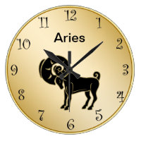 Aries Zodiac Wall Clock