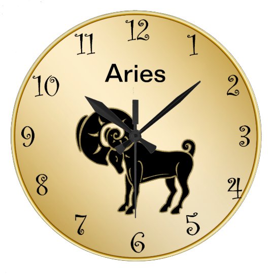 Aries Zodiac Wall Clock