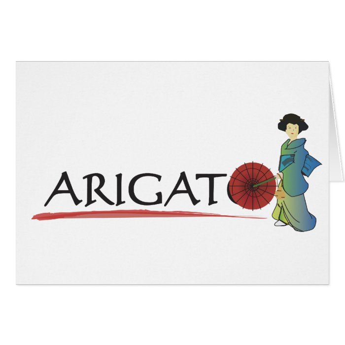 Arigato Lady Cards