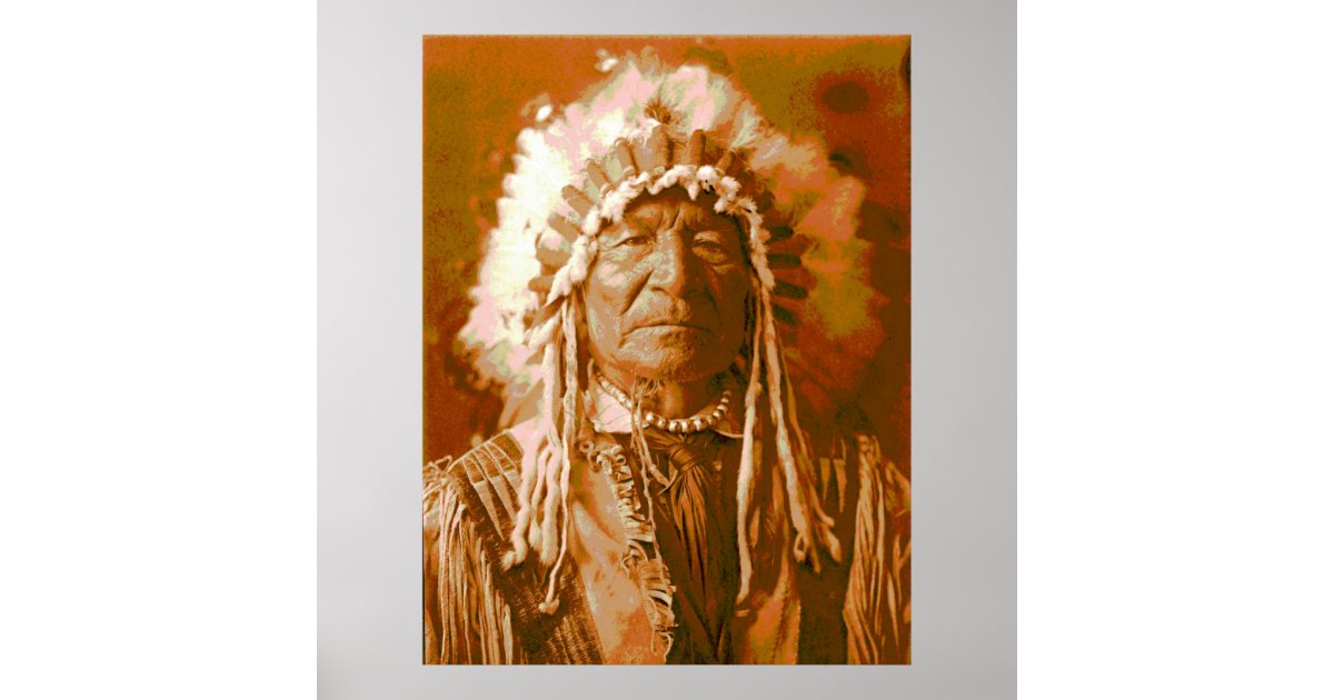 Arikara Sitting Bear Poster | Zazzle