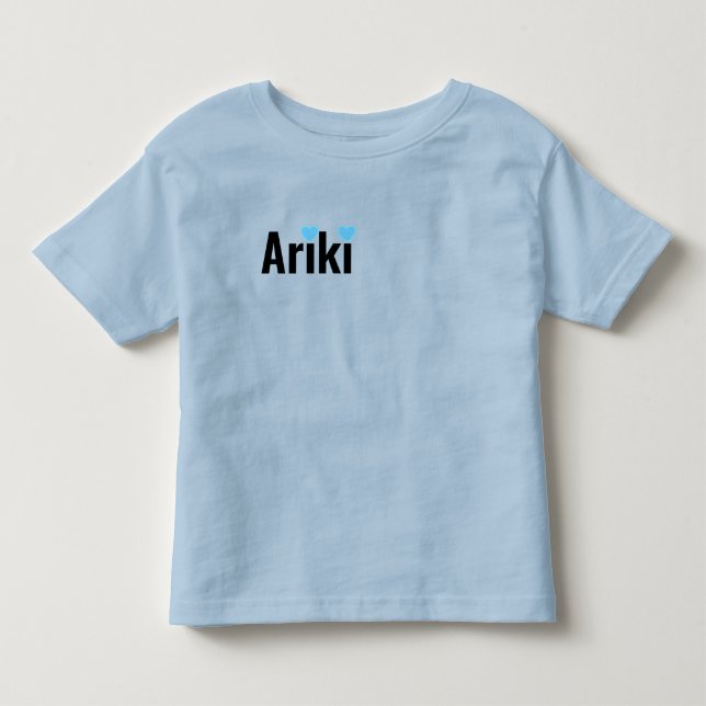 Ariki Baby Boys Name With Hearts, Toddler T-shirt (Front)