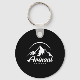 Arinsal Andorra Ski Resort Skiing Snowboarding Keychain