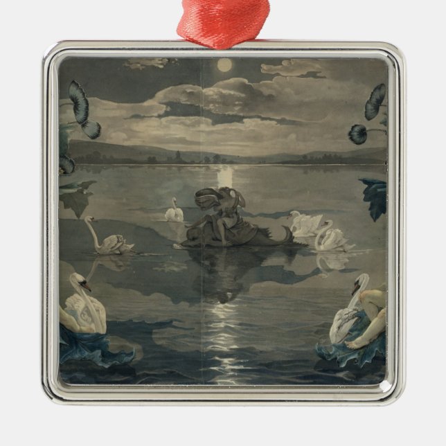 Arion's Sea Journey, 1809 Metal Ornament (Front)