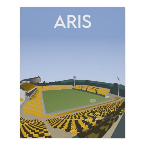 Aris FC Stadium Illustration Poster