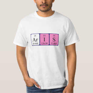 Aris periodic table name shirt