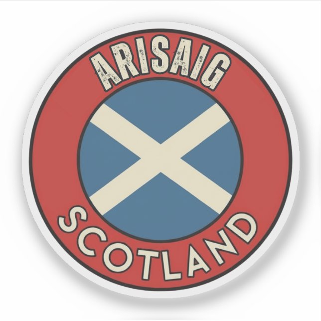 Arisaig, Scotland Sticker (Front)