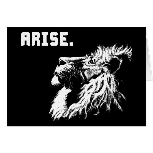 ARISE - Lion Motivational Cards (Front Horizontal)
