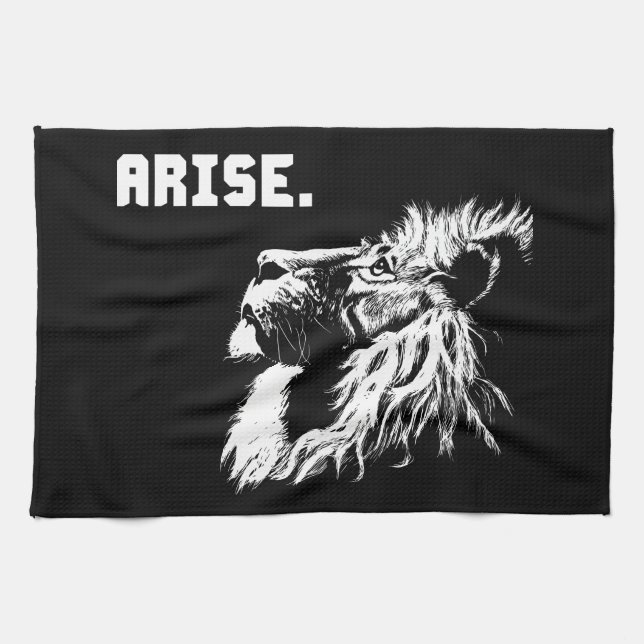 ARISE - Lion Motivational Towel (Horizontal)