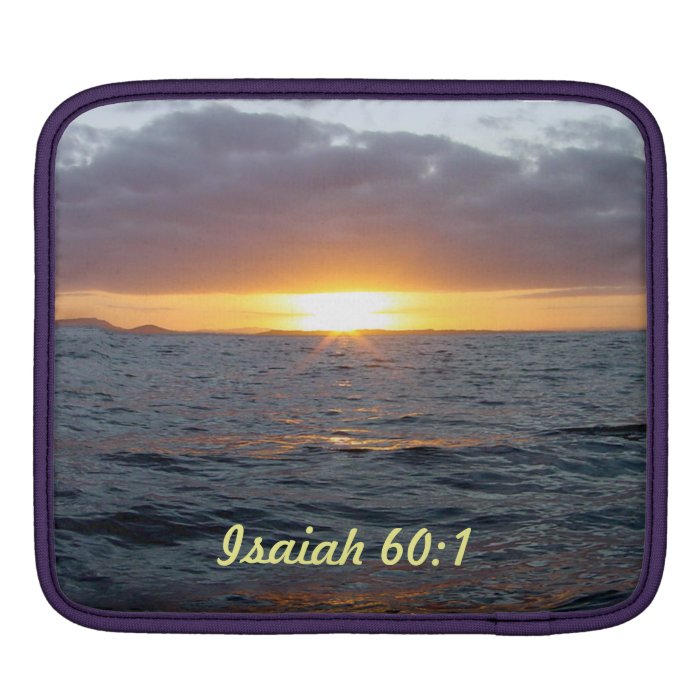 Arise Shine   Isaiah 601 iPad Sleeve