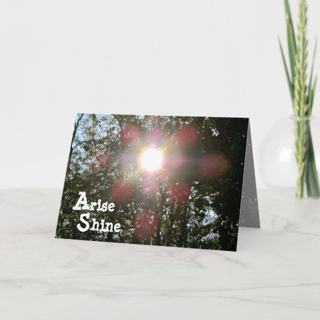 Arise Shine Isaiah 60 Christian card (Front)