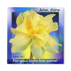 "Arise, shine!" magnet