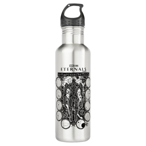 Arishem Astrometry Star Chart Stainless Steel Water Bottle