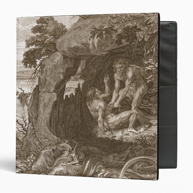Aristeus Compels Proteus to Reveal his Oracles, 17 3 Ring Binder (Front/Inside)